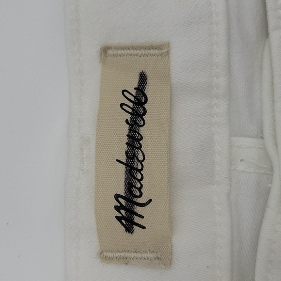 Madewell Kick Out Crop Jeans in Pure White size 32 NWT NI961 - Picture 9 of 14